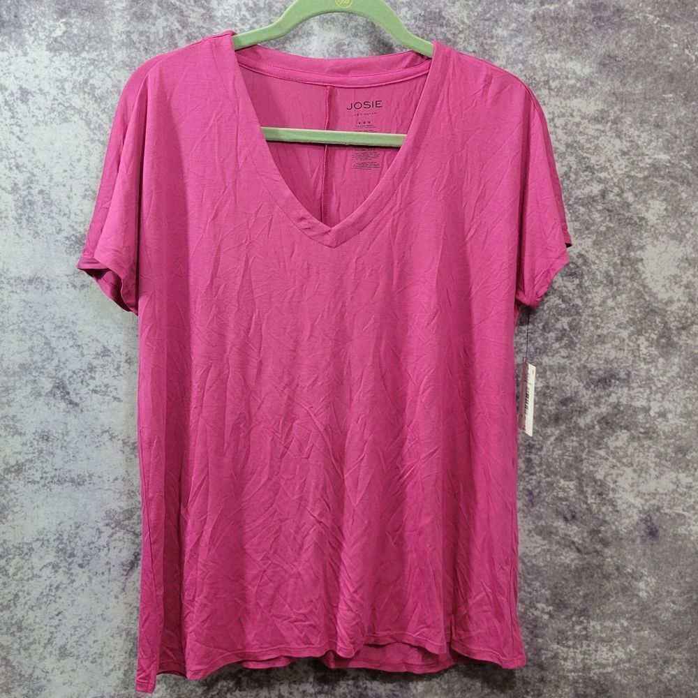 Josie Natori V-Neck Top